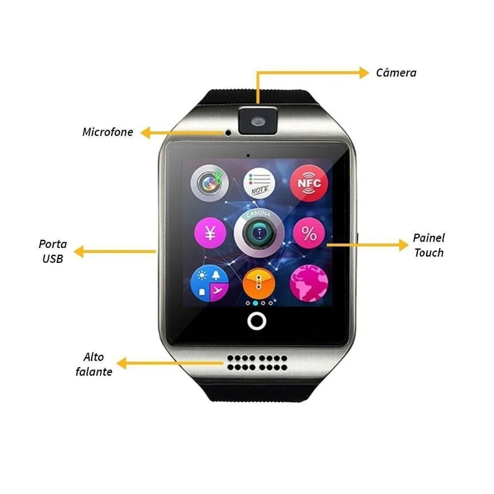 Bluetooth Smart Watch With Camera