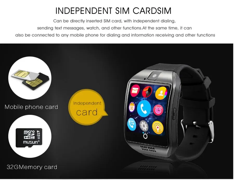 Bluetooth Smart Watch With Camera