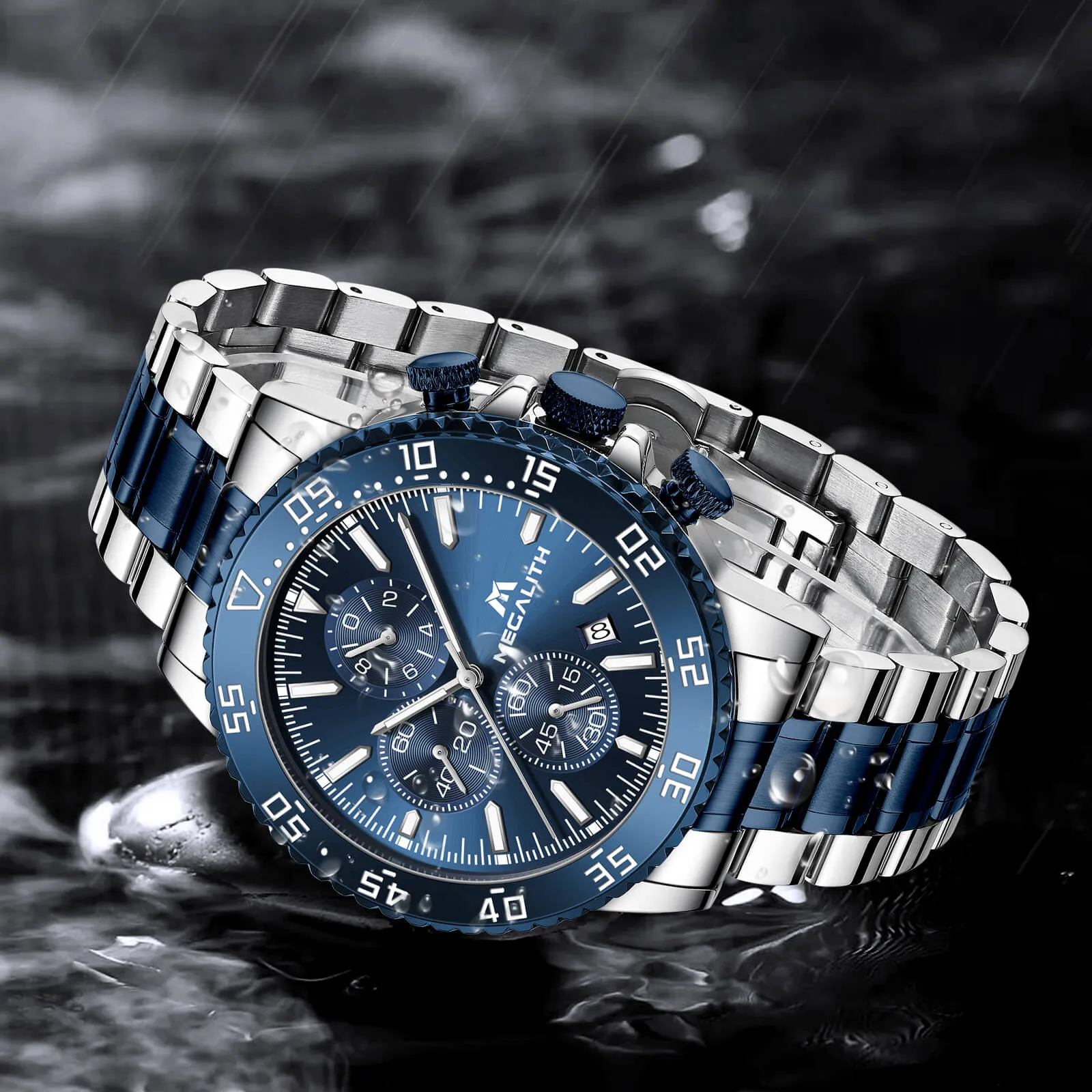 Chronograph Watch | Stainless Steel Band | 8259M