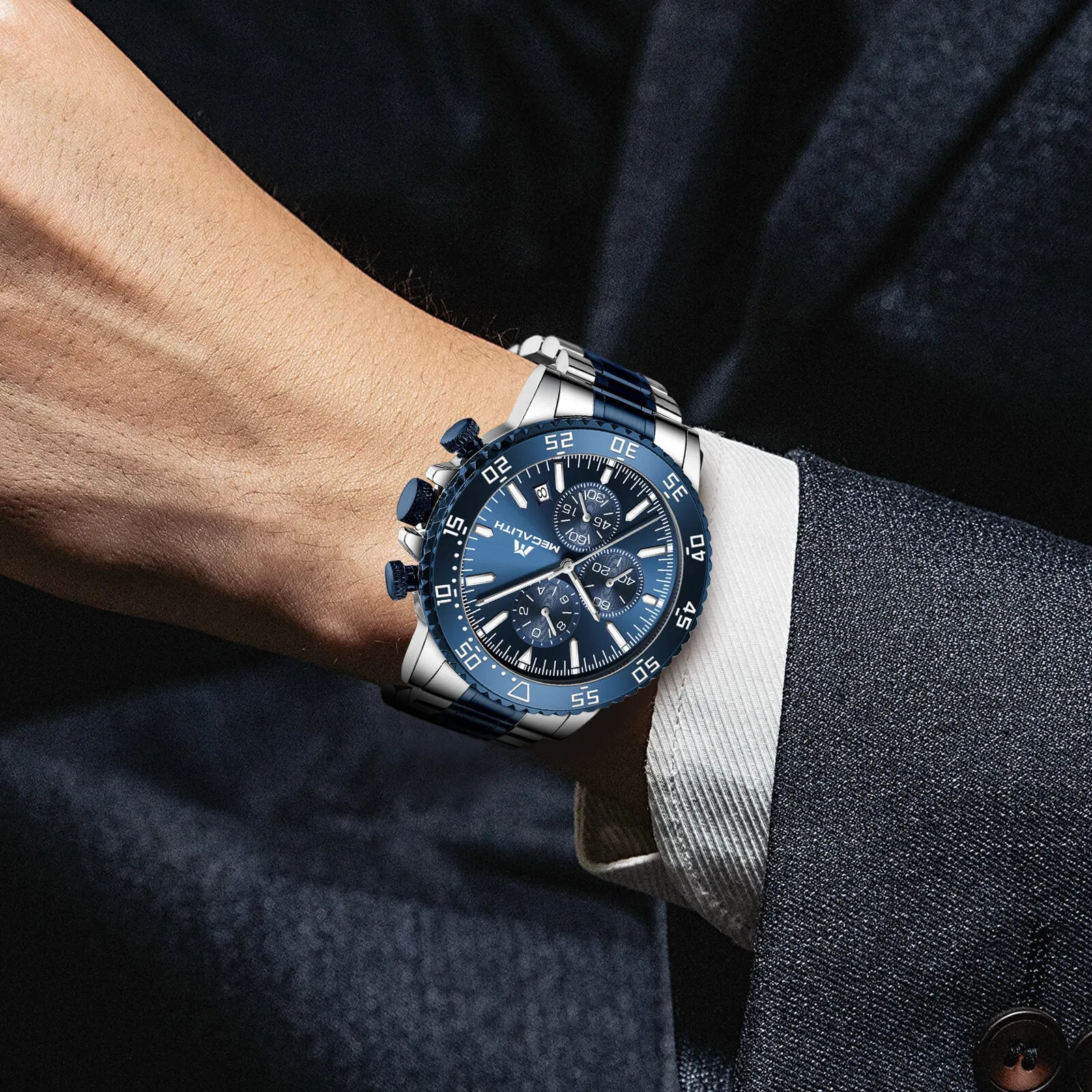 Chronograph Watch | Stainless Steel Band | 8259M