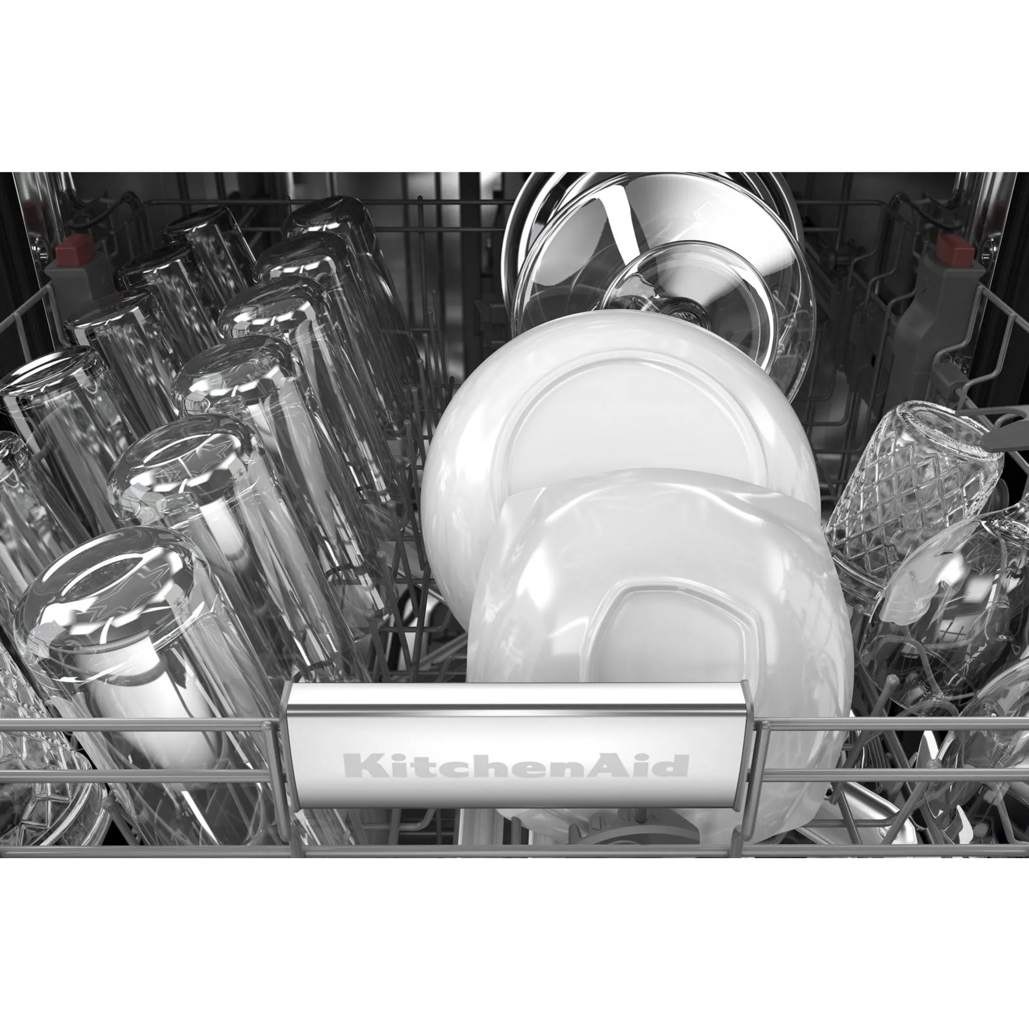 KitchenAid  44 dBA Dishwasher in PrintShield Finish with FreeFlex Third Rack (KDFM404KBS)