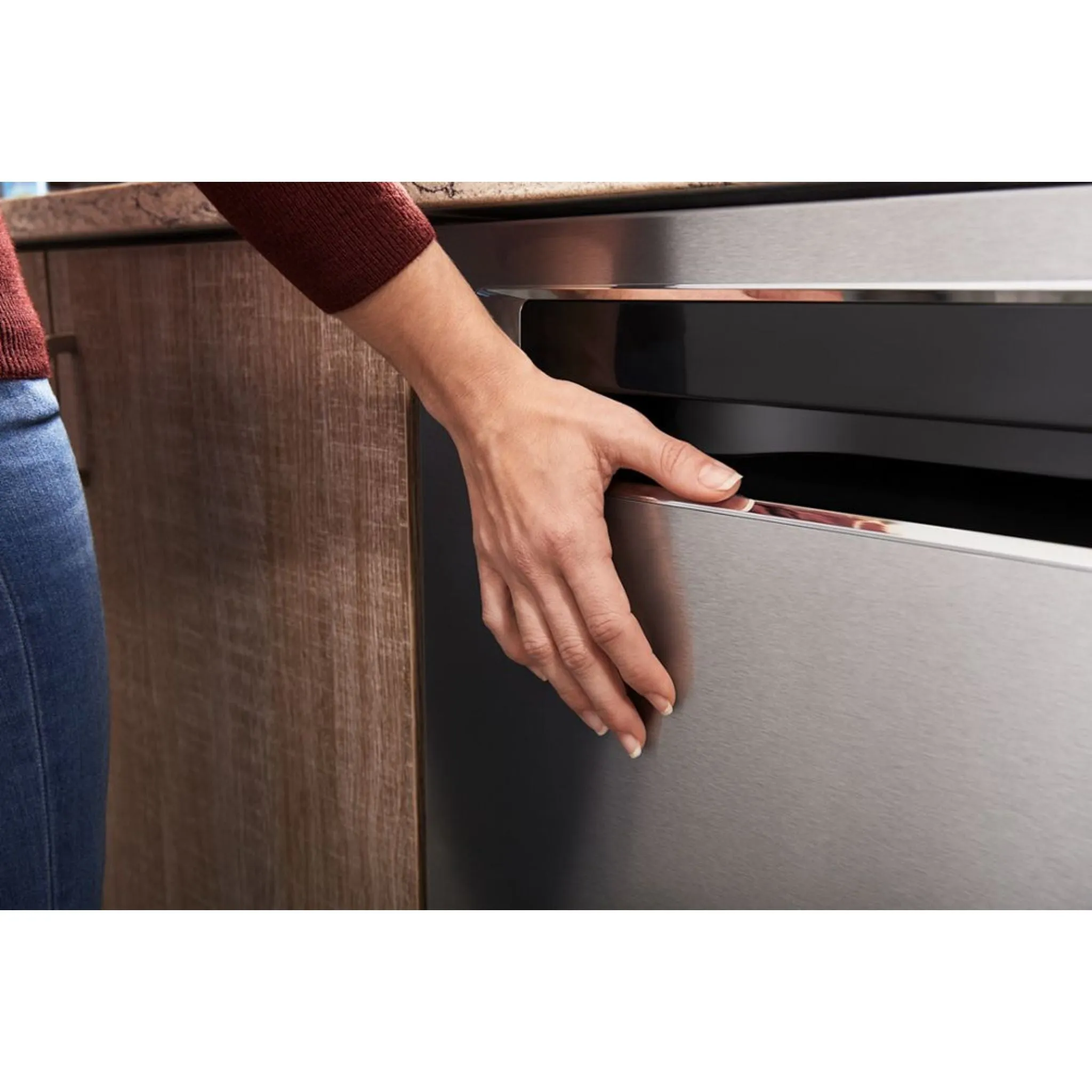 KitchenAid  44 dBA Dishwasher in PrintShield Finish with FreeFlex Third Rack (KDFM404KBS)