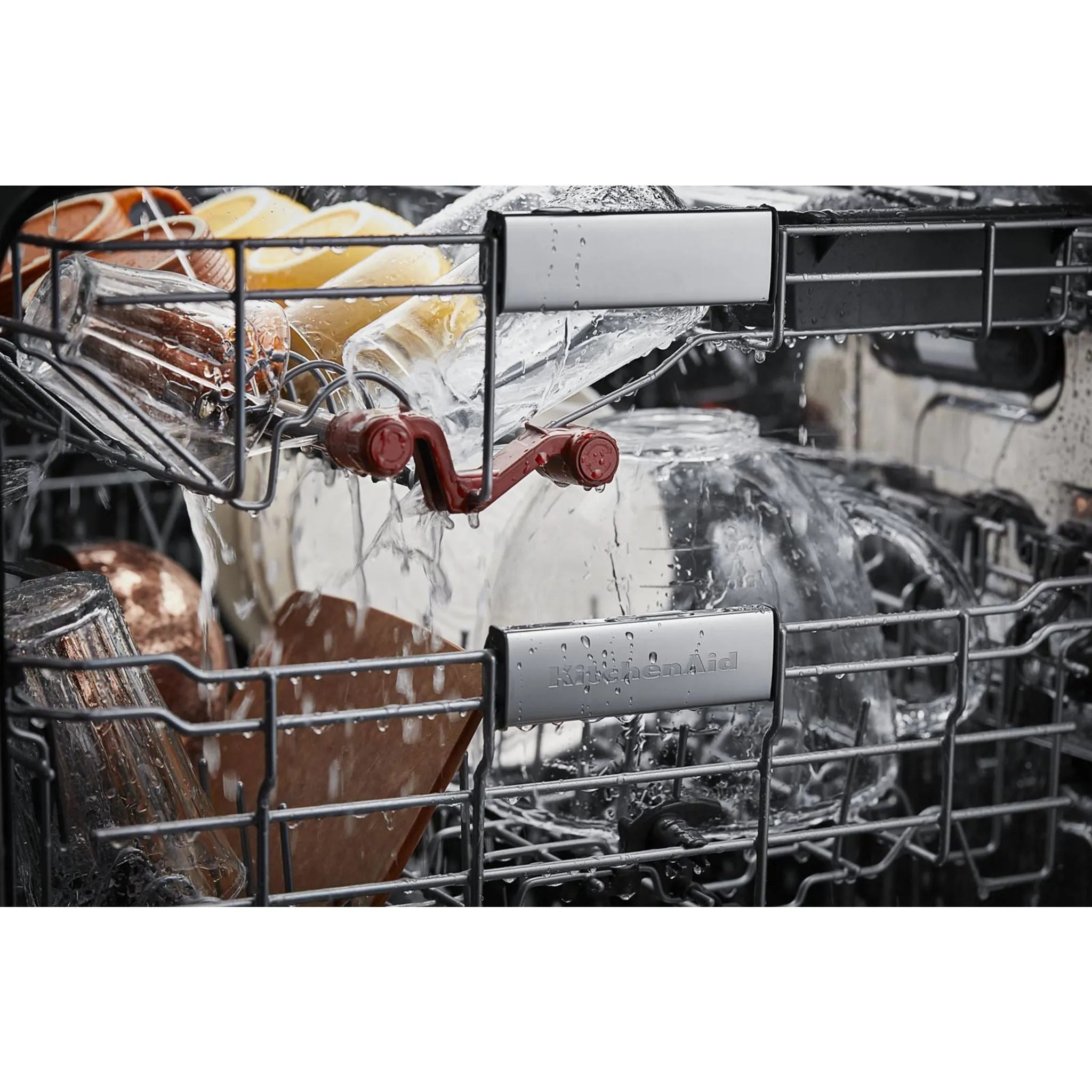 KitchenAid  44 dBA Dishwasher in PrintShield Finish with FreeFlex Third Rack (KDFM404KBS)