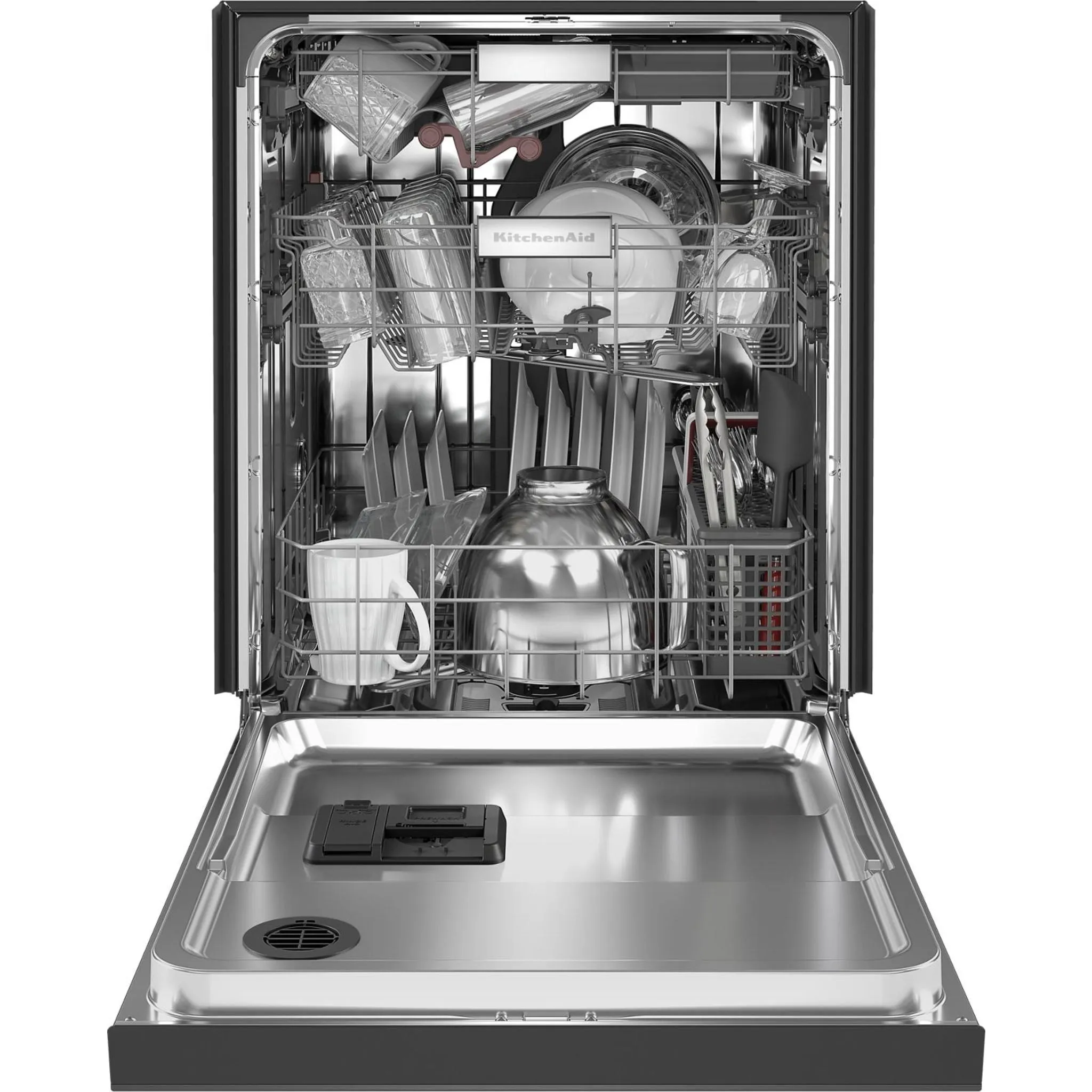 KitchenAid  44 dBA Dishwasher in PrintShield Finish with FreeFlex Third Rack (KDFM404KBS)
