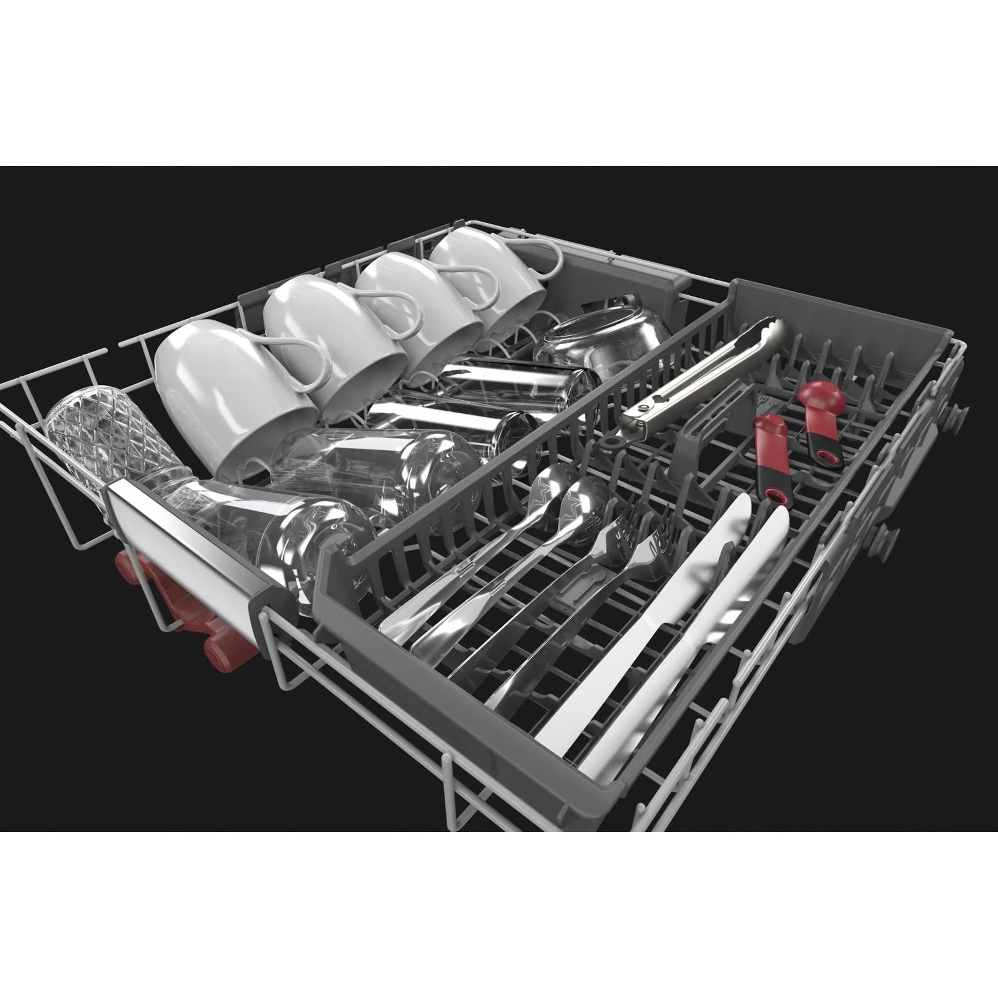 KitchenAid  44 dBA Dishwasher in PrintShield Finish with FreeFlex Third Rack (KDFM404KBS)