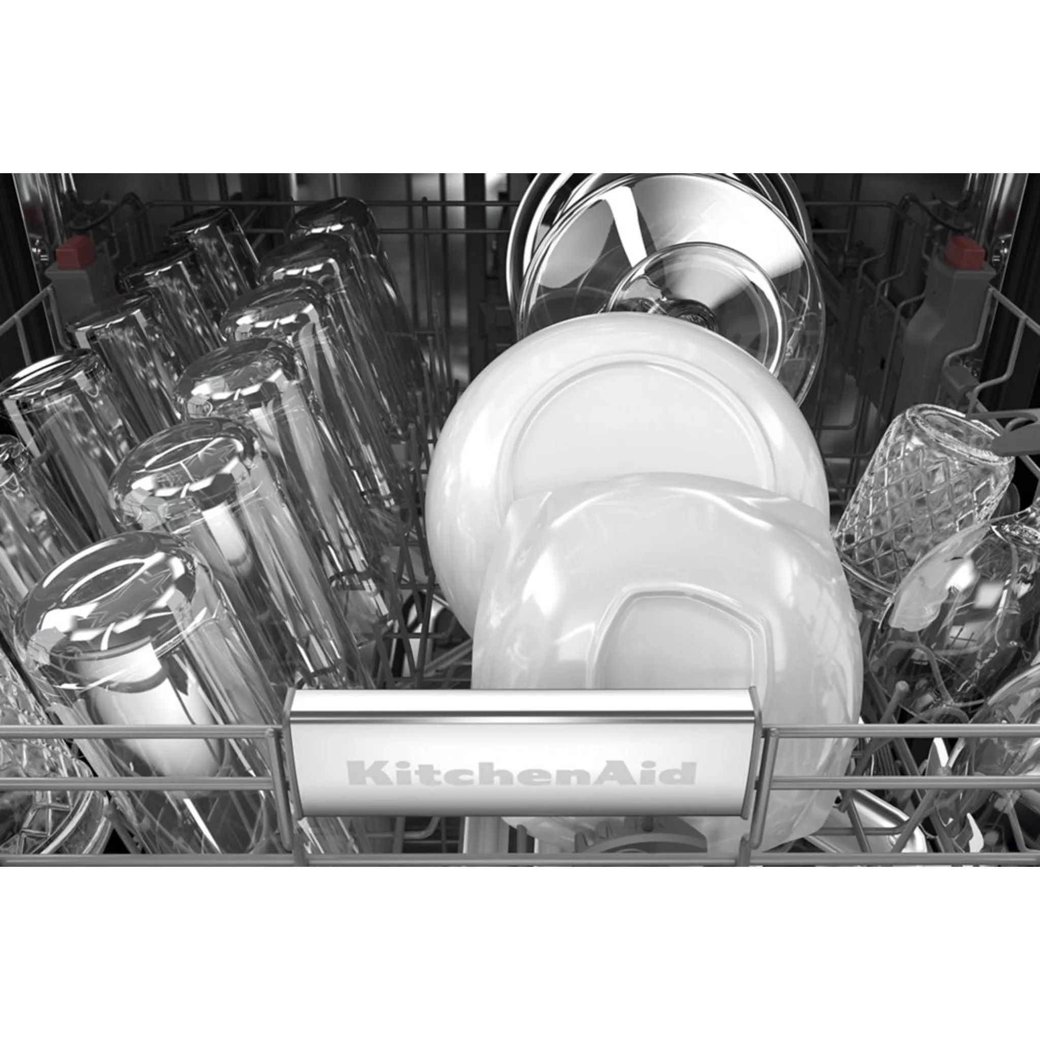 KitchenAid  44 dBA Dishwasher in PrintShield Finish with FreeFlex Third Rack (KDFM404KBS)