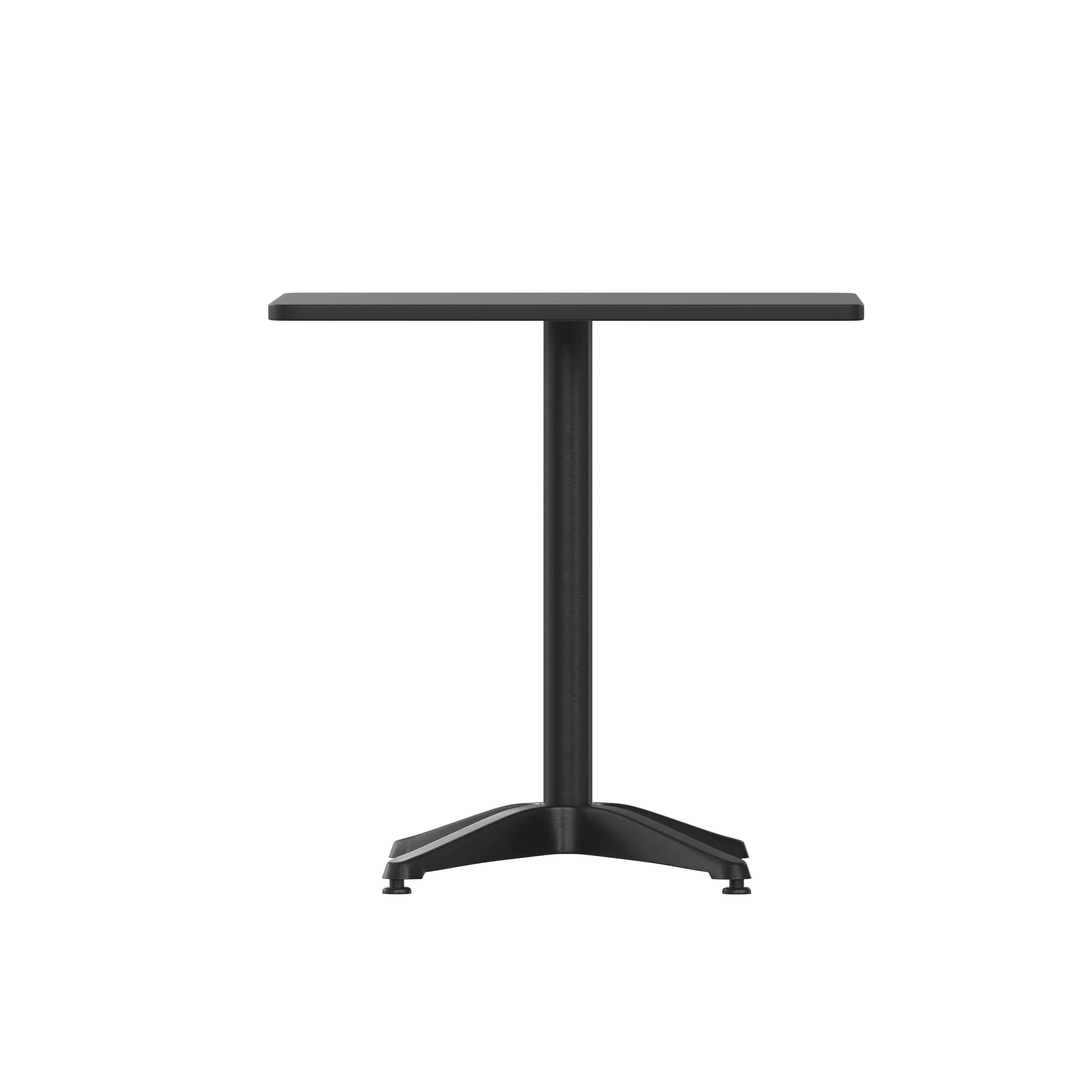 Mellie 27.5'' Square Aluminum Indoor-Outdoor Table with Base