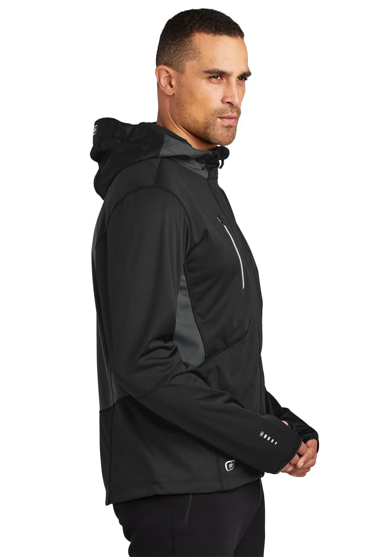 OGIO ENDURANCE Pivot Customized Soft Shell Jackets, Blacktop/ Gear Grey