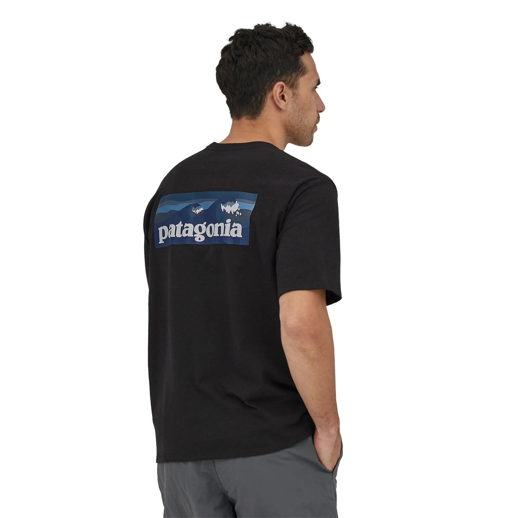 Patagonia M's Boardshort Logo Pocket Responsibili-Tee Ink Black