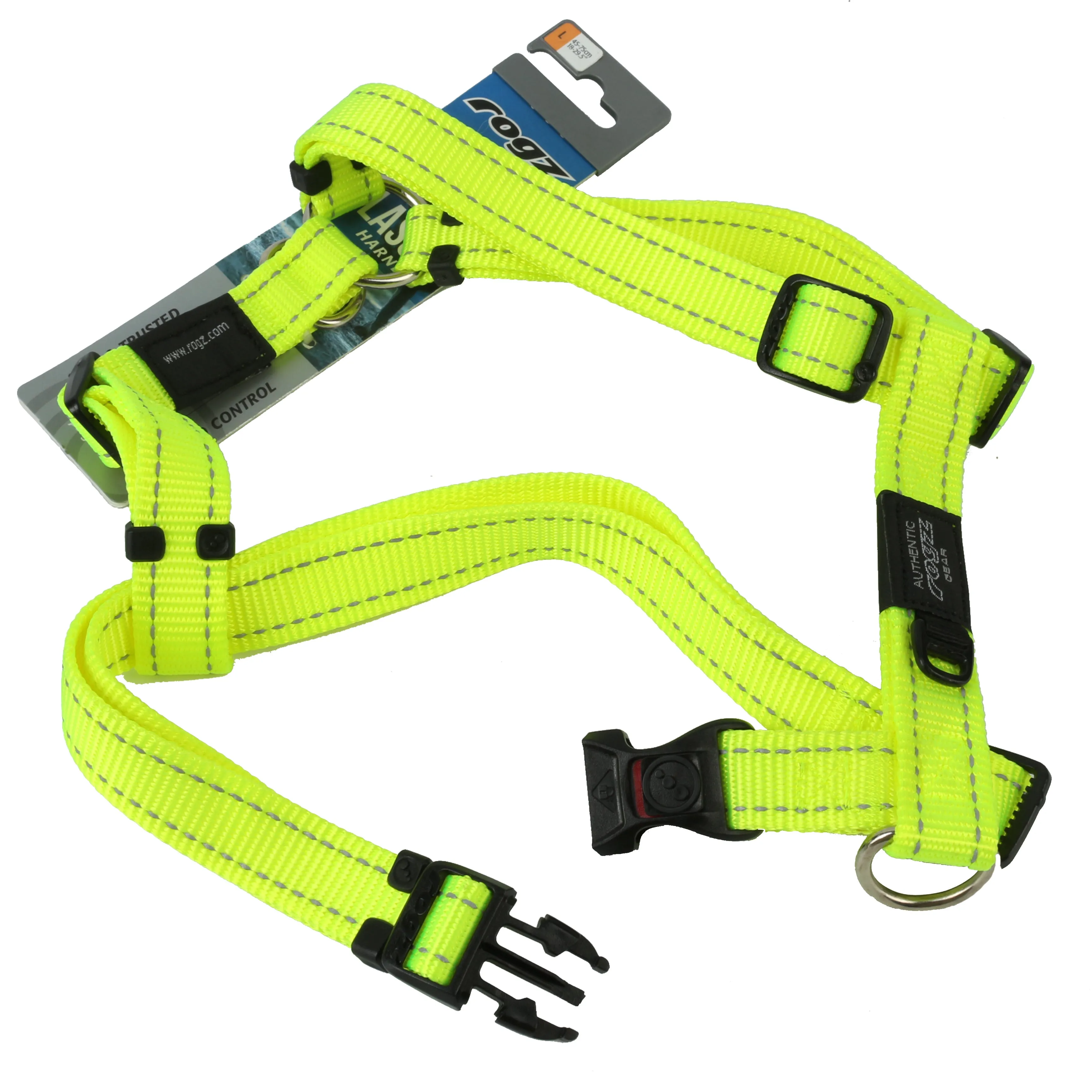 Rogz Classic Reflective Harness DayGlo
