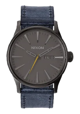 Sentry Leather - Gunmetal / Navy