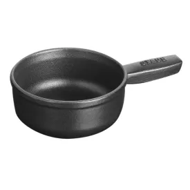 Staub Cast Iron 12-oz Mini Cheese Fondue Pot - Matte Black